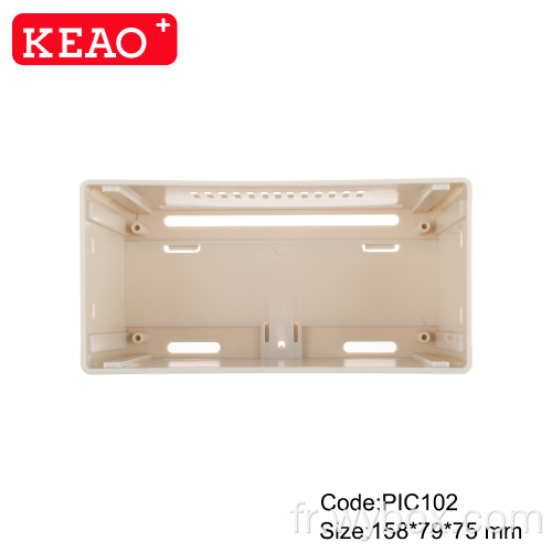 Boîtiers électroniques en plastique boîte de jonction à montage en surface boîtier électronique Din Rail électronique ip54 158*79*75mm